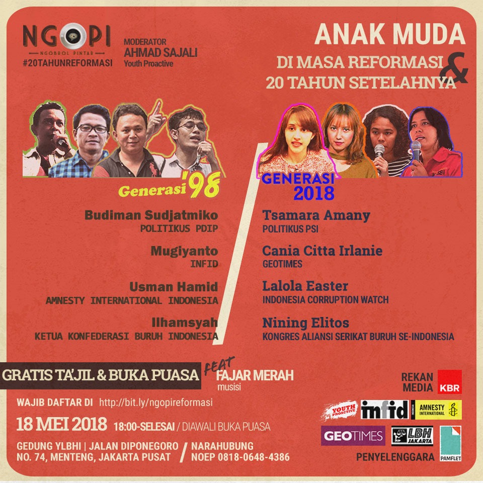 NGOPI: Anak Muda Saat Reformasi & 20 Tahun Setelahnya