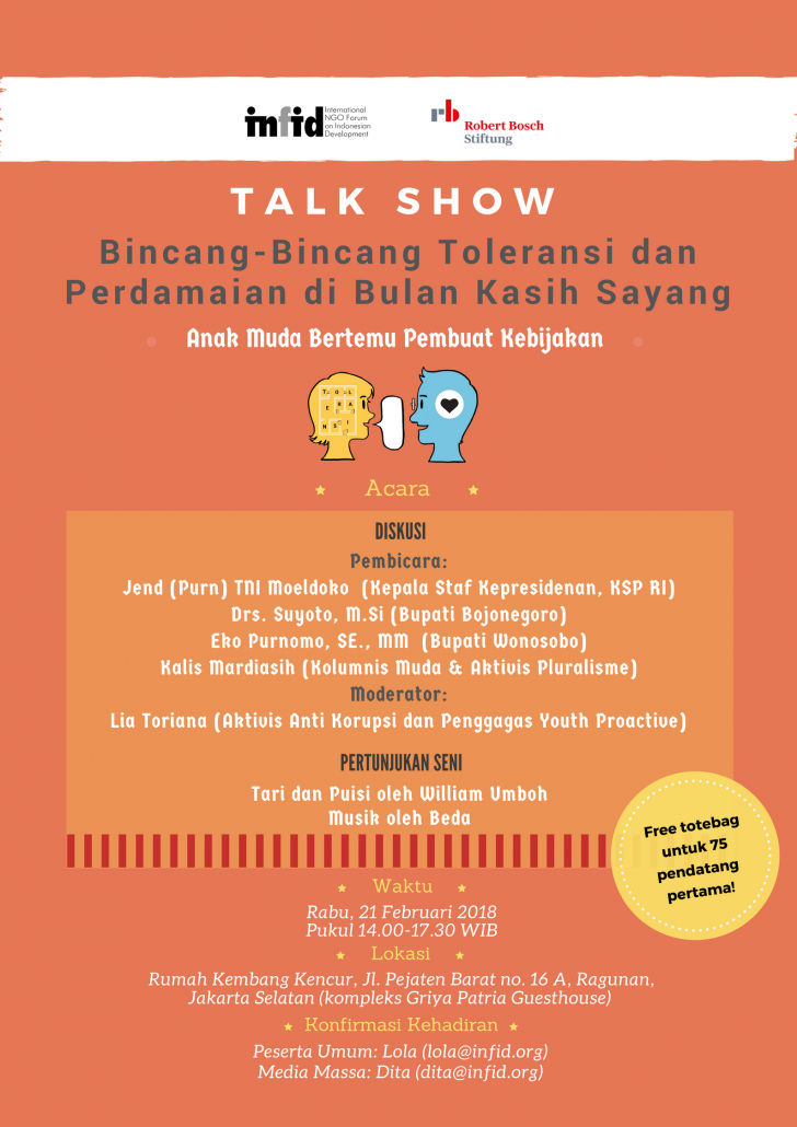 Takshow: Bincang-Bincang Toleransi dan Perdamaian di Bulan Kasih Sayang