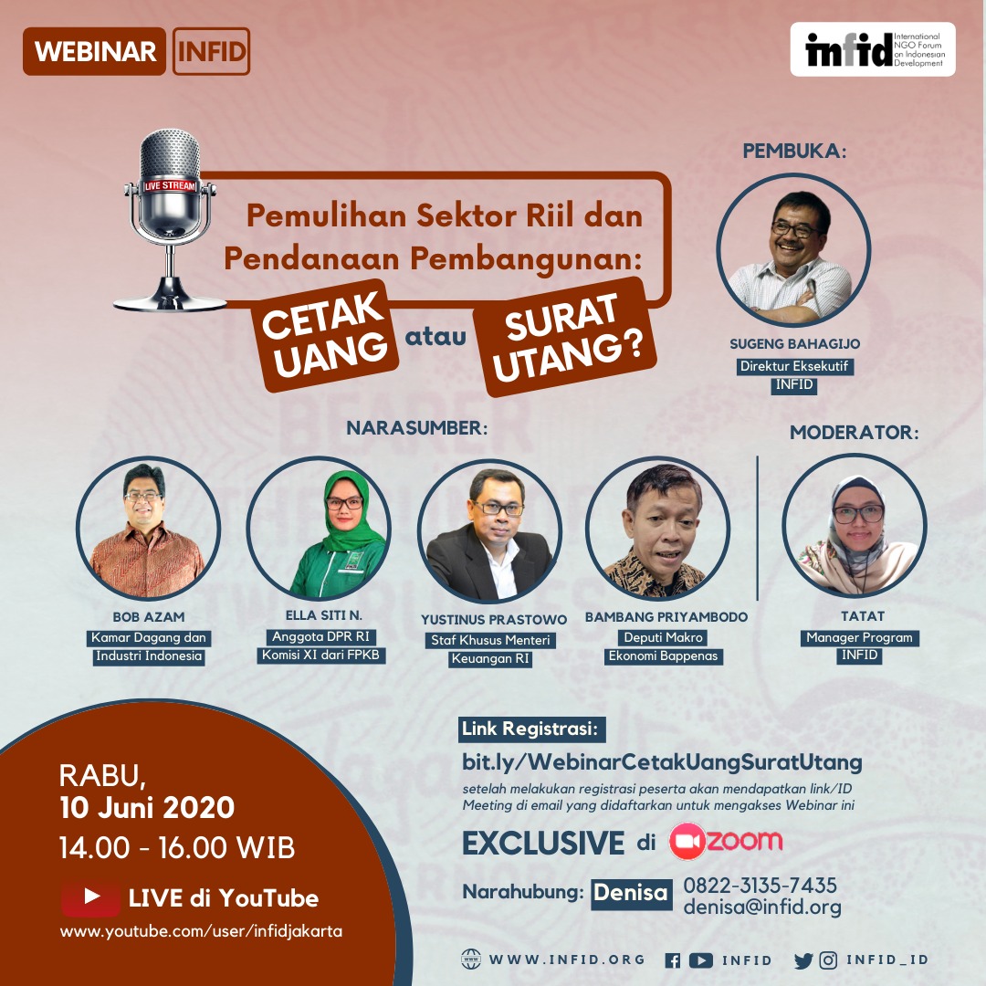 Webinar INFID: Cetak Uang atau Surat Utang?