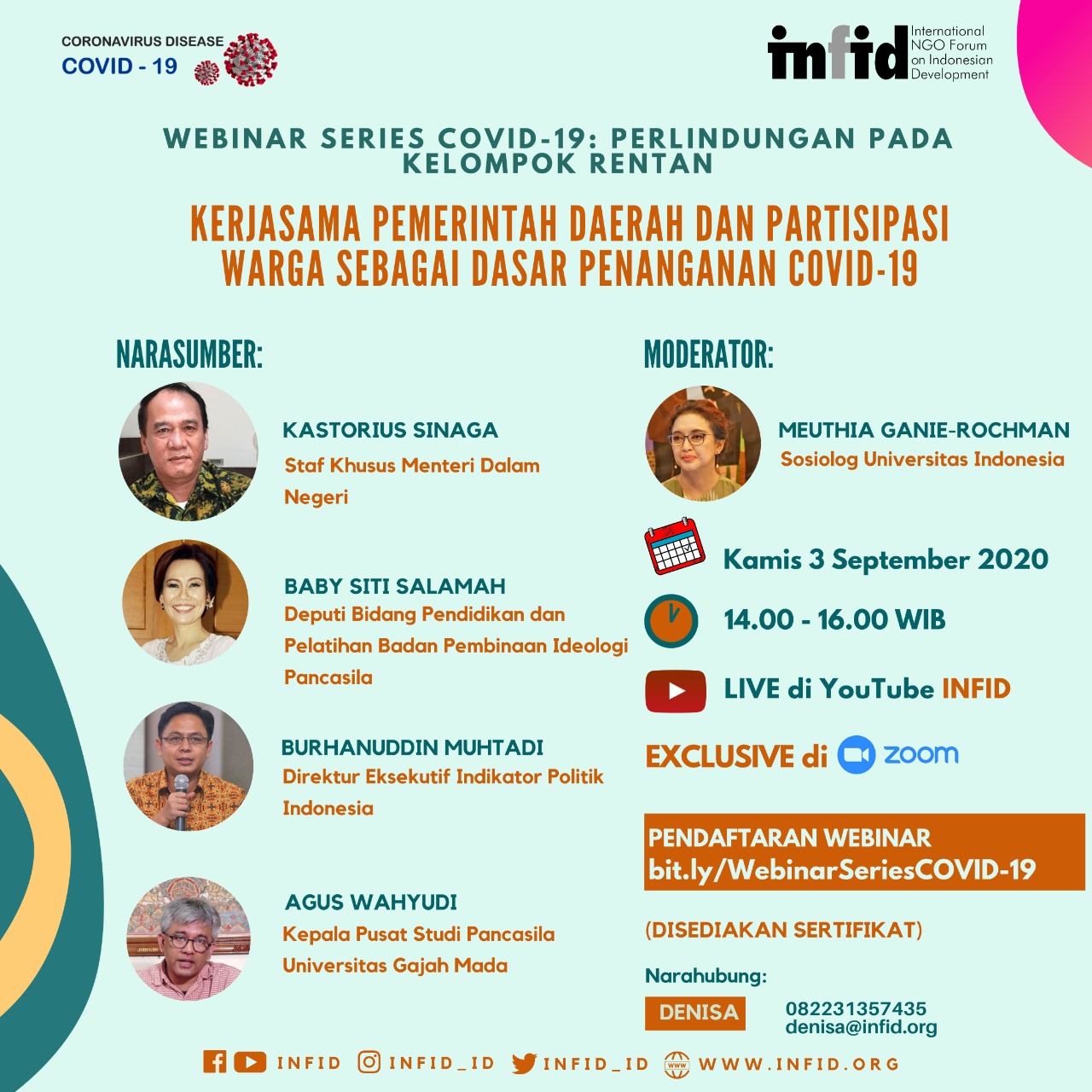 Webinar Series Covid-19: Memastikan Perlindungan Dan Dampak Pandemi Covid-19 Pada Kelompok Rentan